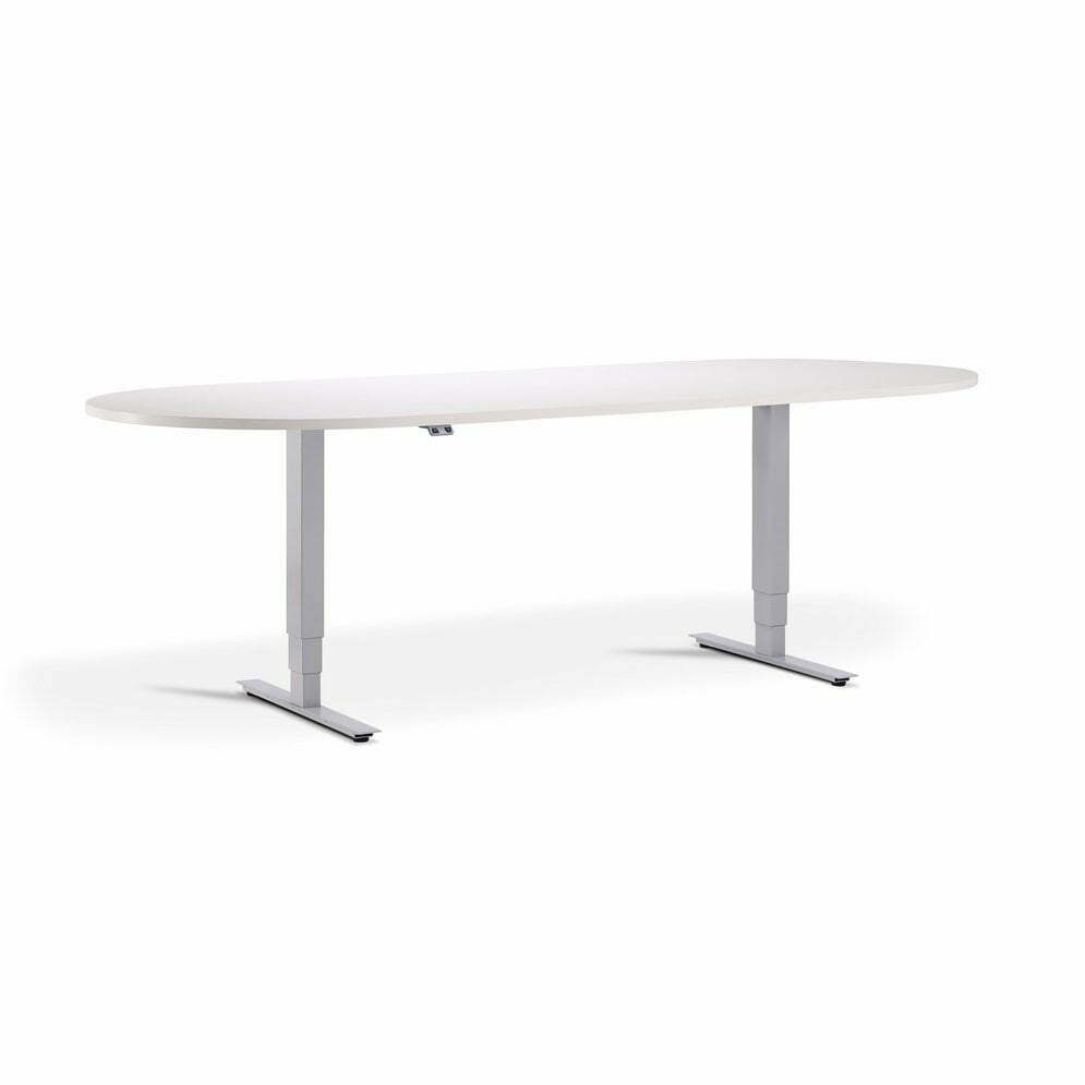 SADVM/D24001000WHI - Advance Sit Stand Meeting Table - D End