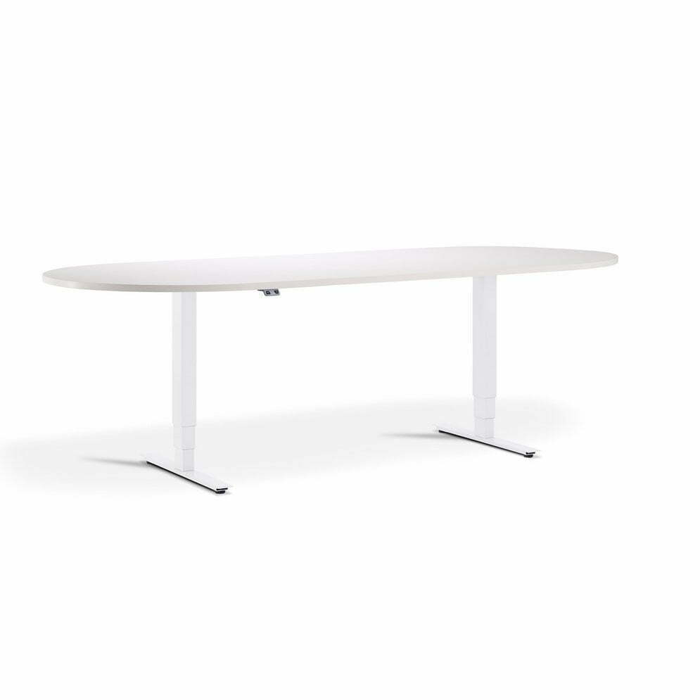 WADVM/D24001000WHI - Advance Sit Stand Meeting Table - D End