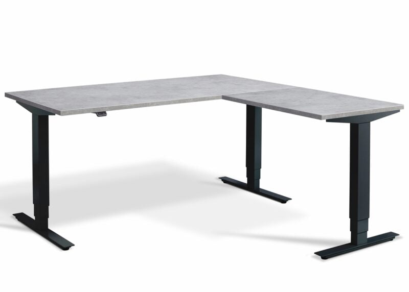 Advance Sit Stand Corner Desk Easy Adjustment & Larger Top