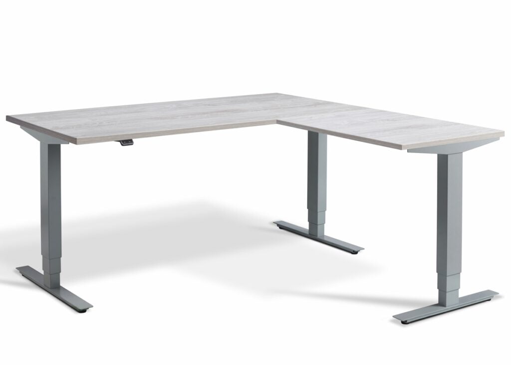 Advance Sit Stand Corner Desk Easy Adjustment & Larger Top