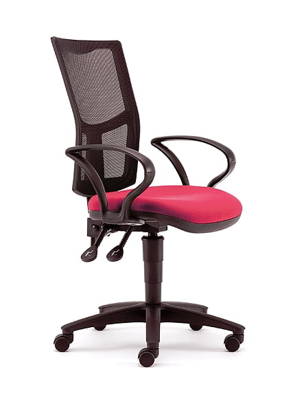 Air Task Chair with mesh back and fixed T arms AIR025B 