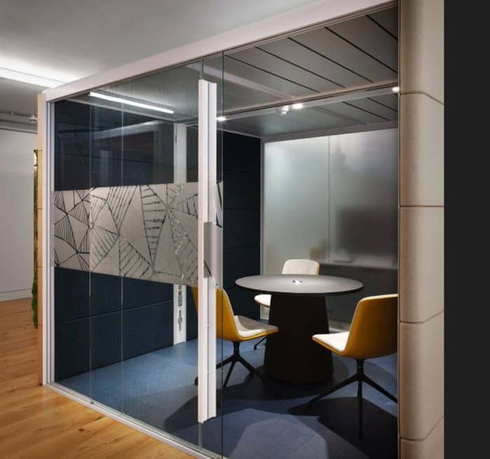 Air3 Modular Meeting Rooms With Door Open