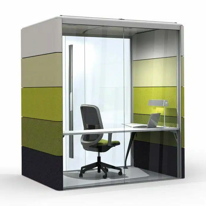 Air3 Pod configured as a single person office