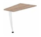 Amity Booth optional table for media booth with wood top and chrome leg ACTABS