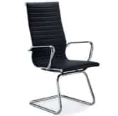 Aria A Executive Chair AHCA high back with chrome arms and cantilever frame