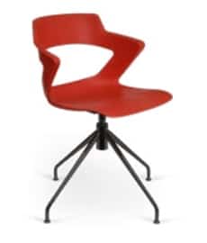 Aria Chair with polypropylene shell and black spider base TA10906
