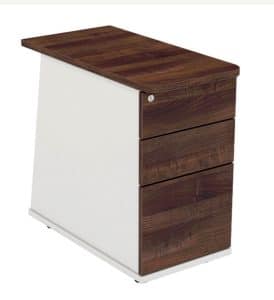 Ascend Desk - 3 drawer desk high pedestal ASDP80D3