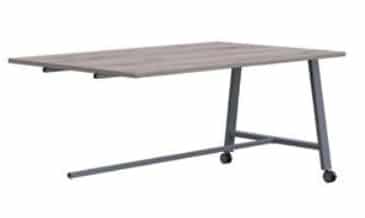 Aspect Tables 1000mm deep dining height mobile table extension with A frame