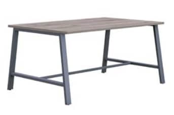 Aspect Tables 1000mm deep dining height table with A frame