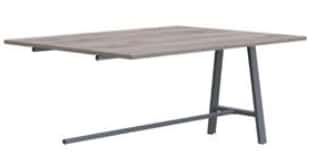 Aspect Tables 1200mm deep dining height table extension with A frame