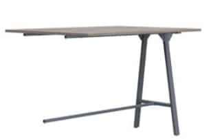 Aspect Tables 1200mm deep poseur height table extension with A frame