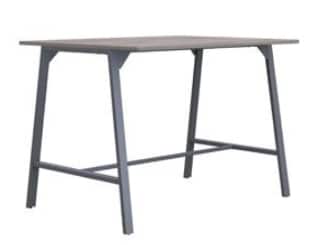 Aspect Tables 1200mm deep poseur height table with A frame
