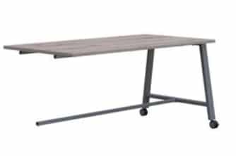 Aspect Tables 800mm deep dining height mobile table extension with A frame