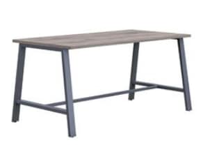 Aspect Tables 800mm deep dining height table with A frame