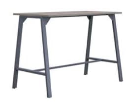 Aspect Tables 800mm deep poseur height table with A frame