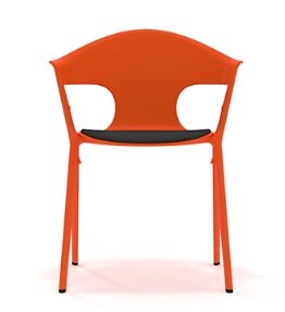 Axyl Chair & Stool armchair with upholstered seat pad AXL02U