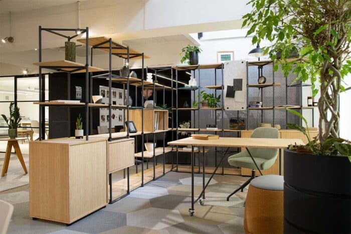 Bamboo Shelving In Office