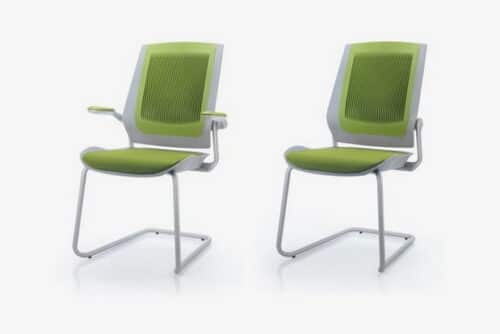 Bodyflex Visitor Chair 2 cantilever chairs with and without arms