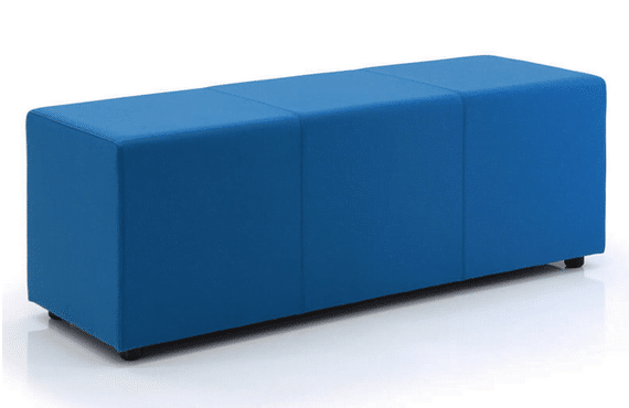 Box-It Modular Seating & Tables 3 seater rectangular seating stool BOX 13