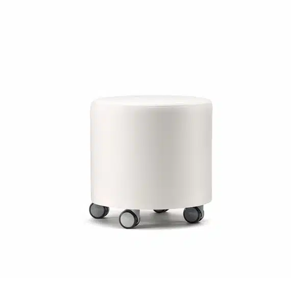 Box Soft Seating BXC4 round stool with 75mm castors