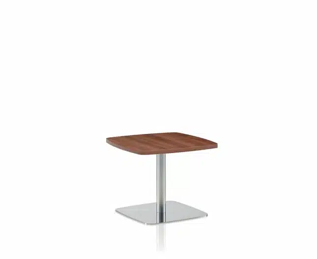 Box Soft Seating small square table with pedestal base BXT3