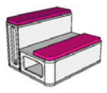 CAV 002 - Cavea Right Hand 2 Tiered Seating Module