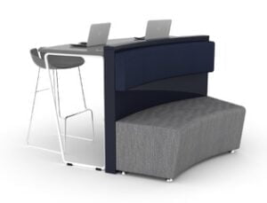 CONF 3 Conference Modular Furniture - Curved Single Unit