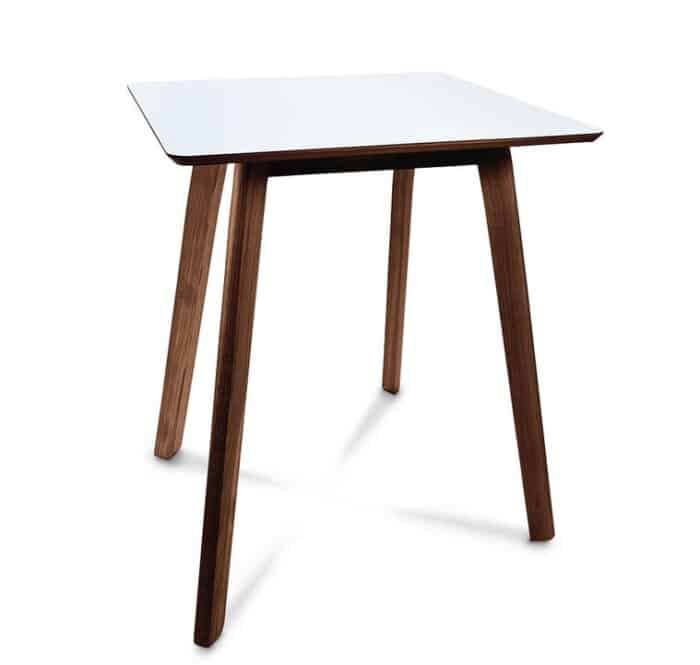Centro Lite Table square poseur height table with wenge stained oak legs