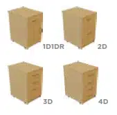 Circular Call Centre Desks - pedestal options