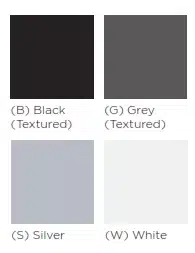 Circular Call Centre Desks - trim finishes - black, grey, silver or white