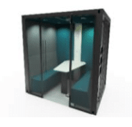 Container Box fully enclosed with double glazed front enclosure and back panel