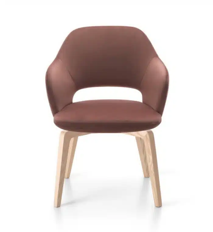 Corex Arm Chair with 4 leg oak base