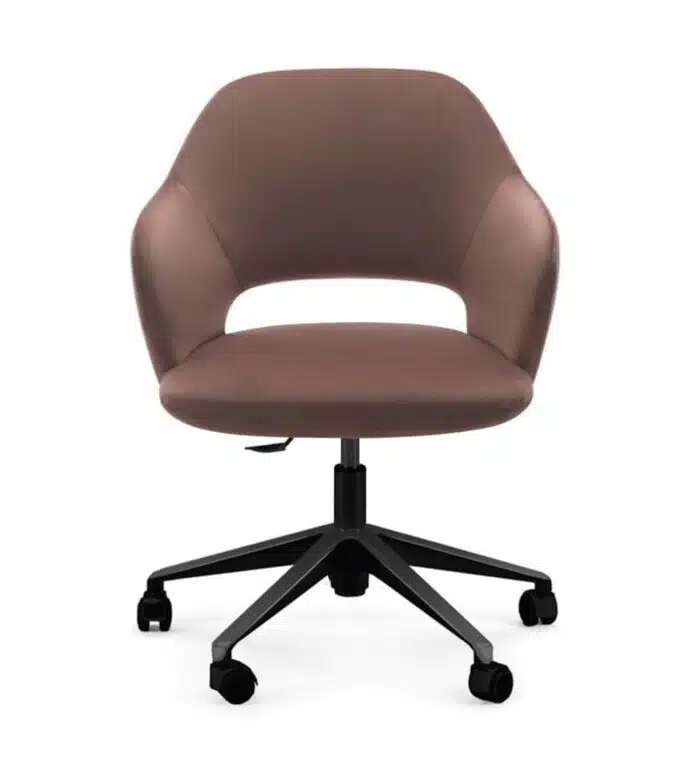 Corex Arm Chair with 5 star black base and castors