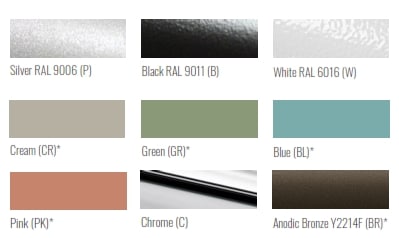 Cortado Seating - Metal Frame Colours