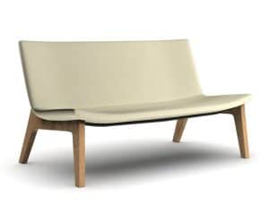 Cortado Seating - wood leg bench CTD04