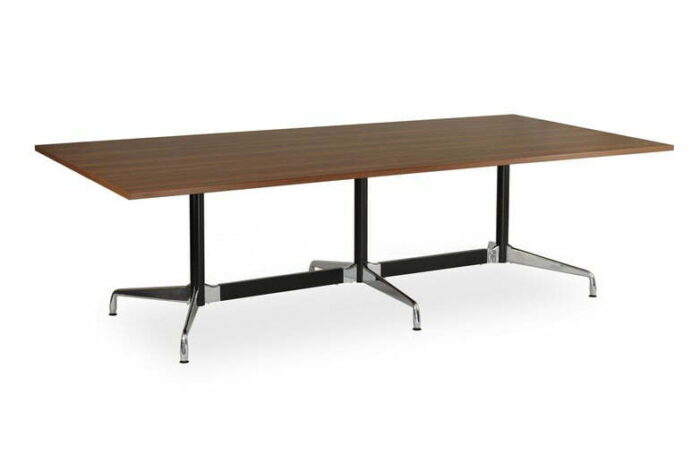 Cruise Meeting Tables - Rectangular Table With Extended Polished Base