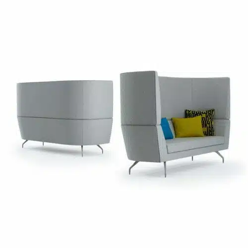 Cwtch Sofa System Grey High Back Sofa