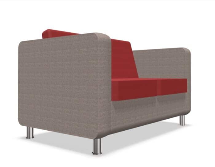 Dorchester Soft Seating two seat sofa with two tone upholstery DO2