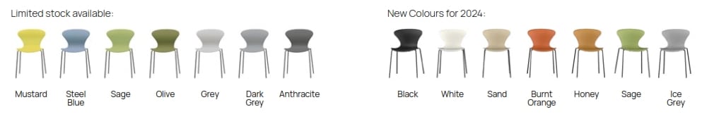 Ego Breakout Chair & Stool shell colours