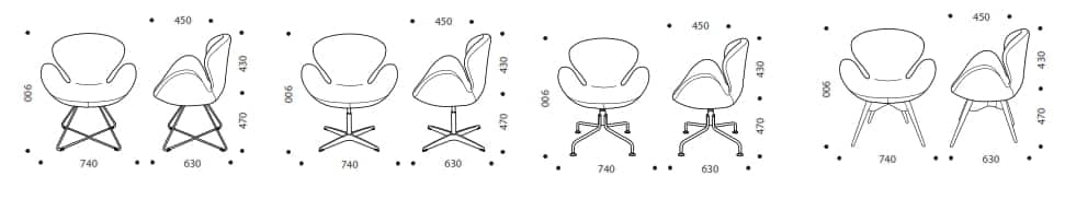 Emily Breakout Chair dimensions