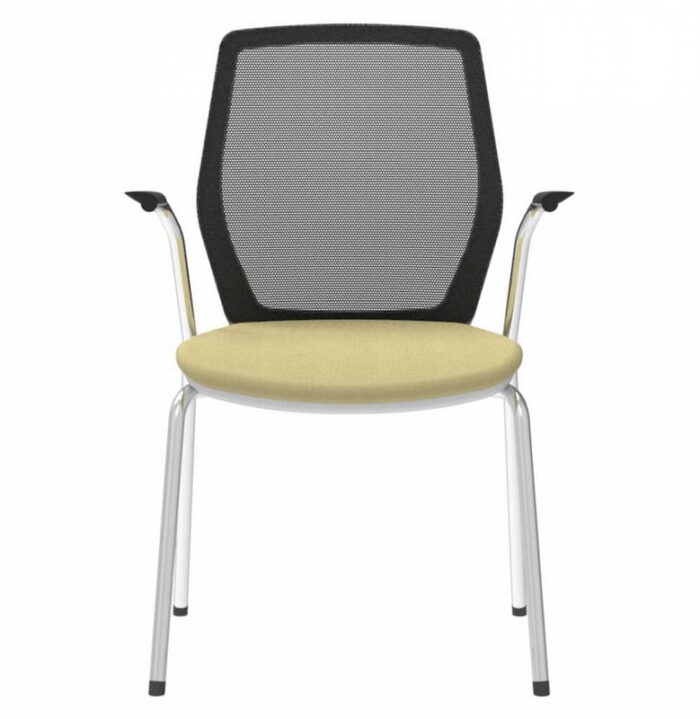 Era Meeting Chair with arms, mesh back and 4 leg frame