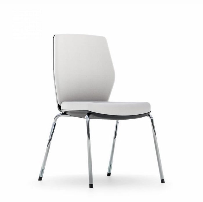 Era Meeting Chair with upholstered seat and back, 4 leg frame