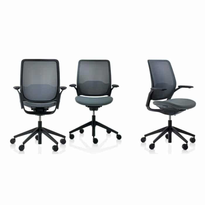 Eva Task Chair - Group Of Three WIth Black Frames