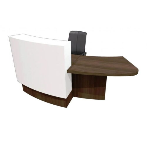 Evoke Reception Desk - Curved With Left-Hand Return