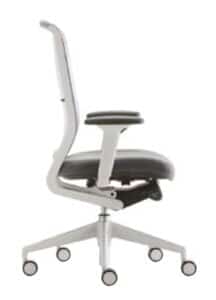 Evolve2 Chair with height adjustable arms, membrane back and upholstered seat EV2740HA