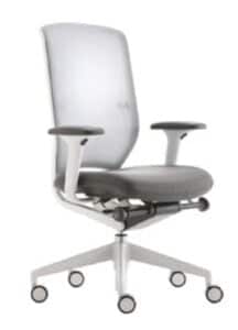 Evolve2 Chair with multi functional arms, membrane back and upholstered seat EV2740MF