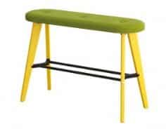 Evolve Stools high bench seat with coloured legs and buttons CLHBEN-B