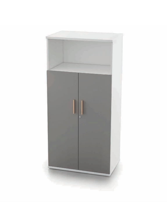 Evolve Storage Units two-tone colour open top 2 door cupboard