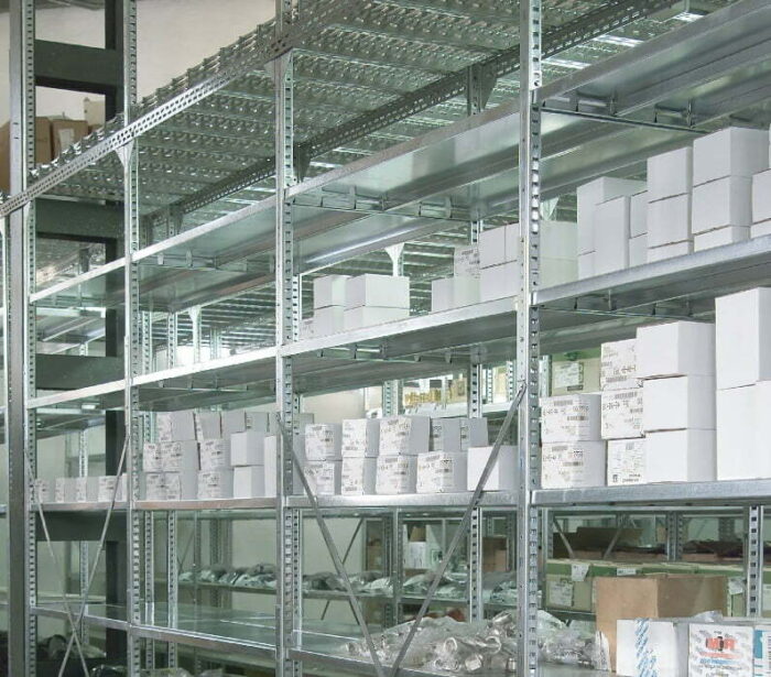 Expo 3 Boltless Shelving Shown In A Large Storage Area