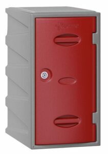 Extreme Plastic Lockers showing 3D Module With Red Door